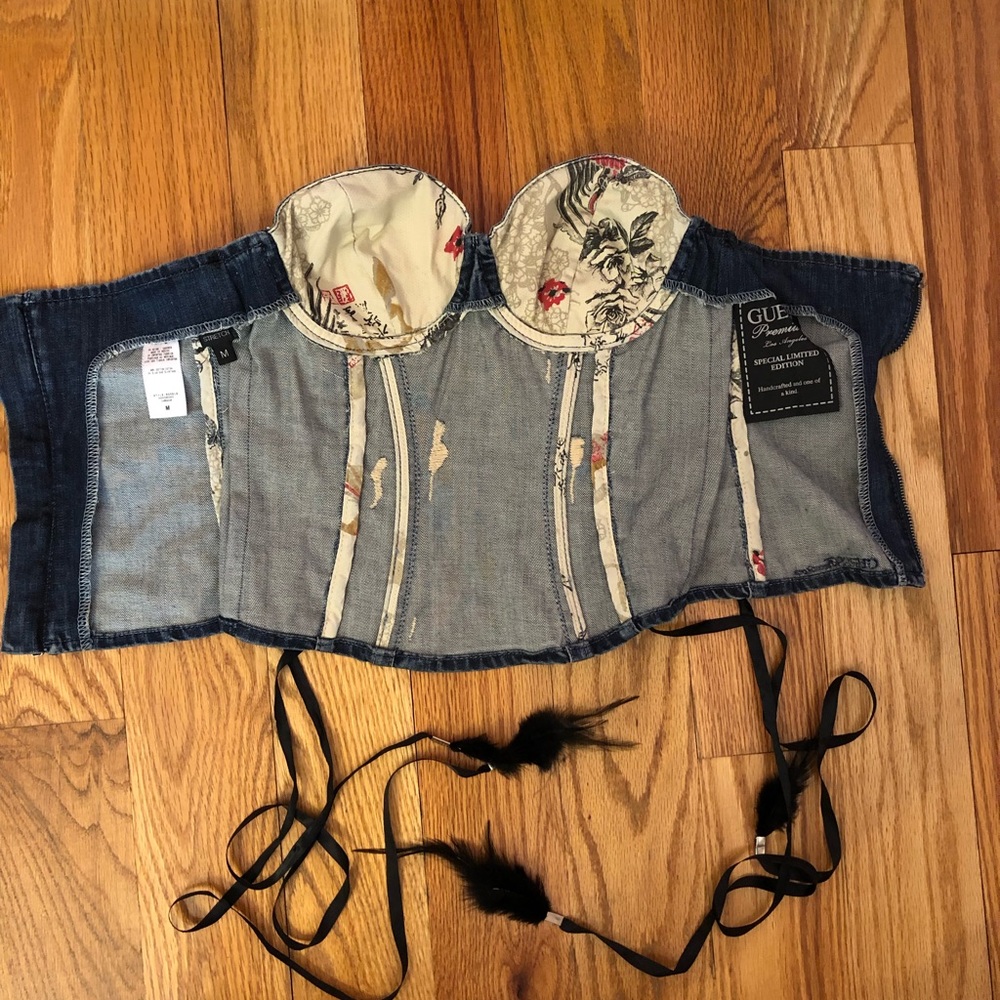 Denim bustier! Special addition! One of a kind ! - Picture 6 of 8